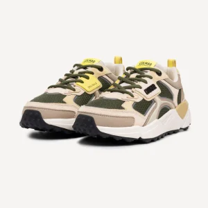 SNEAKERS VERDE-MULTICOLOR GARNER COLMAR DA UOMO