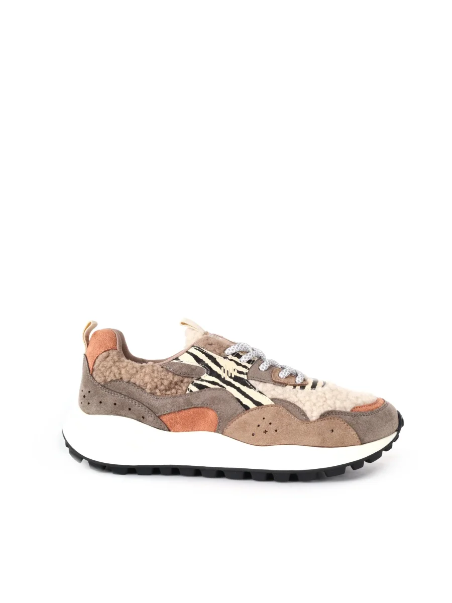 SNEAKERS TEDDY CLYO' DA DONNA KAKI - immagine 2