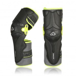 Ginocchiera Motocross Acerbis X-Strong Knee Nero giallo