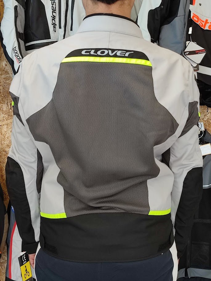 Giubbotto estivo Clover Airjet 5 grigio giallo nero - immagine 4