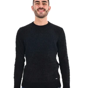 MAGLIONE GIROCOLLO GIANNI LUPO DA UOMO NERO