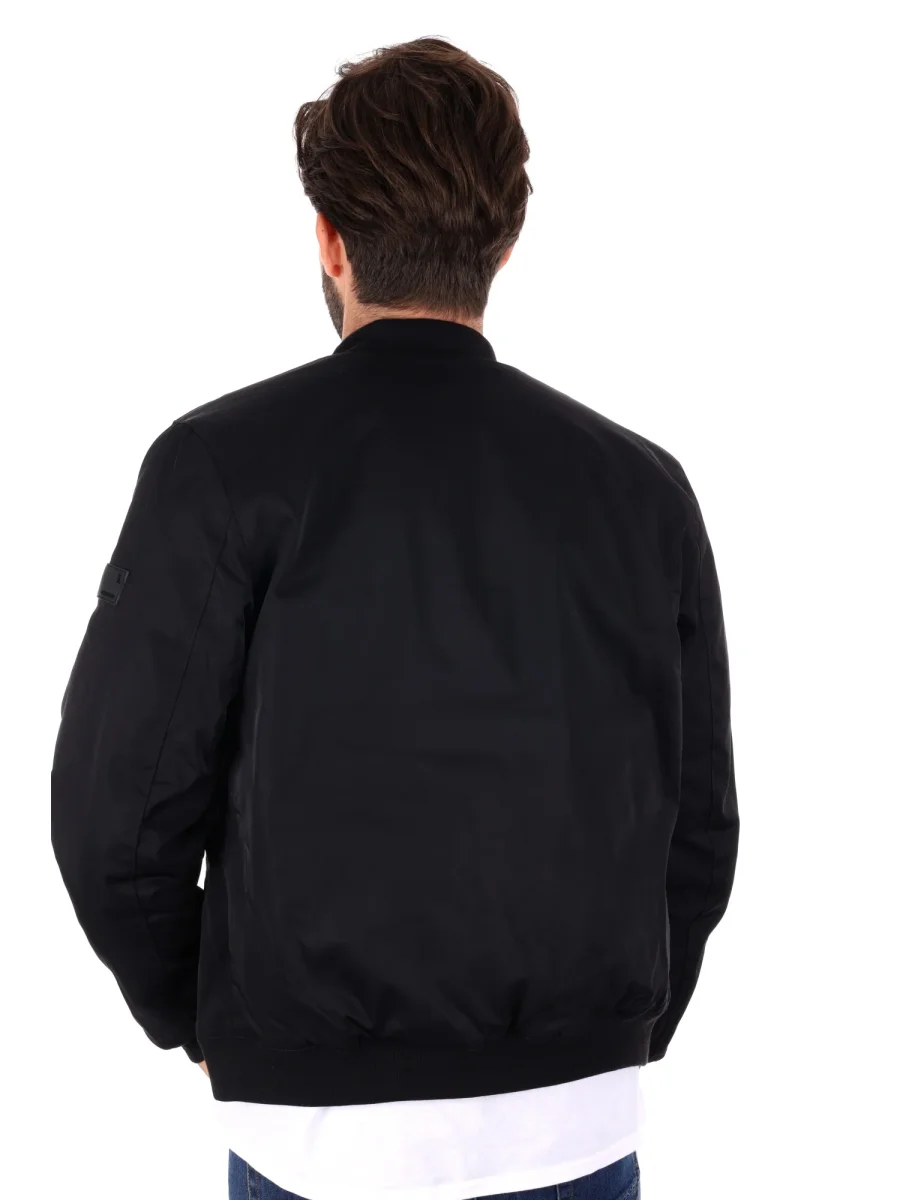 GIUBBINO BOMBER GIANNI LUPO DA UOMO NERO - immagine 5