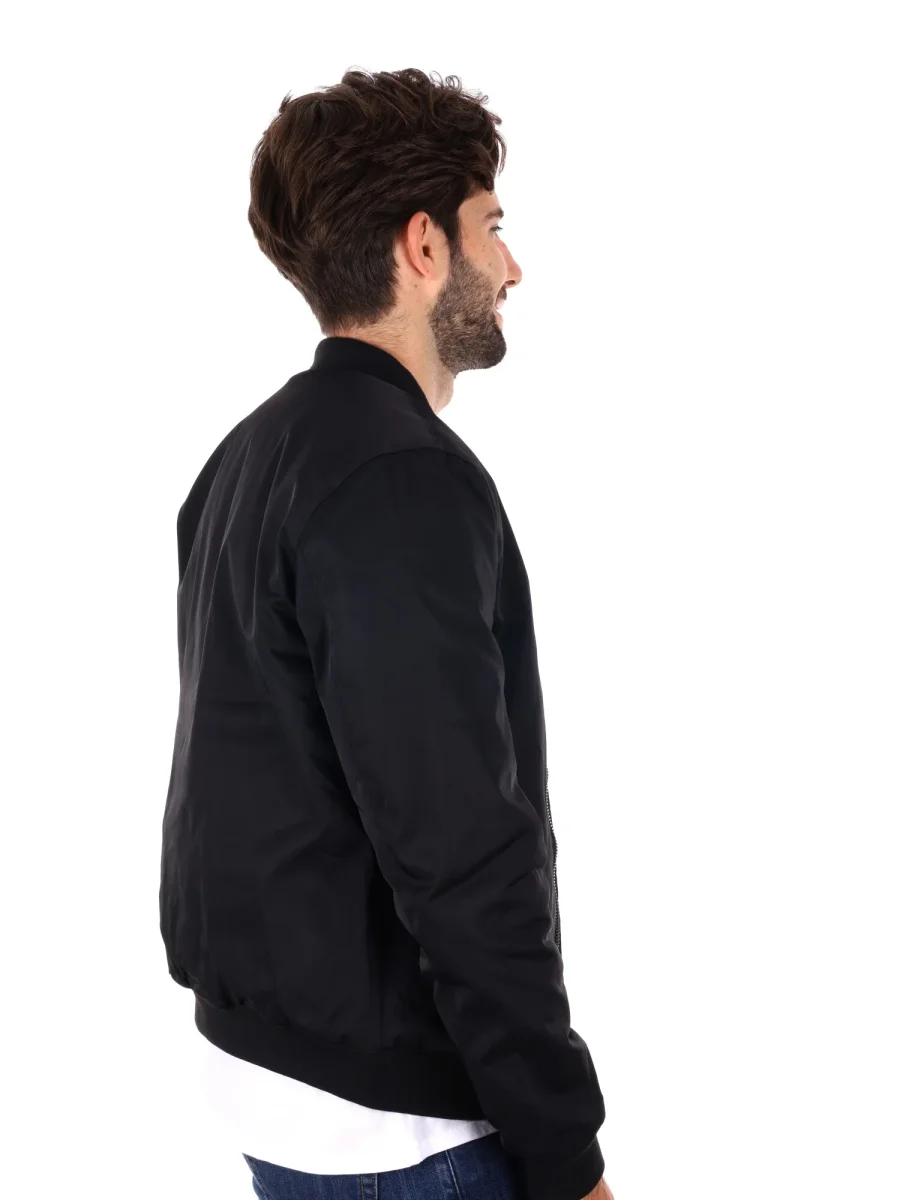 GIUBBINO BOMBER GIANNI LUPO DA UOMO NERO - immagine 7