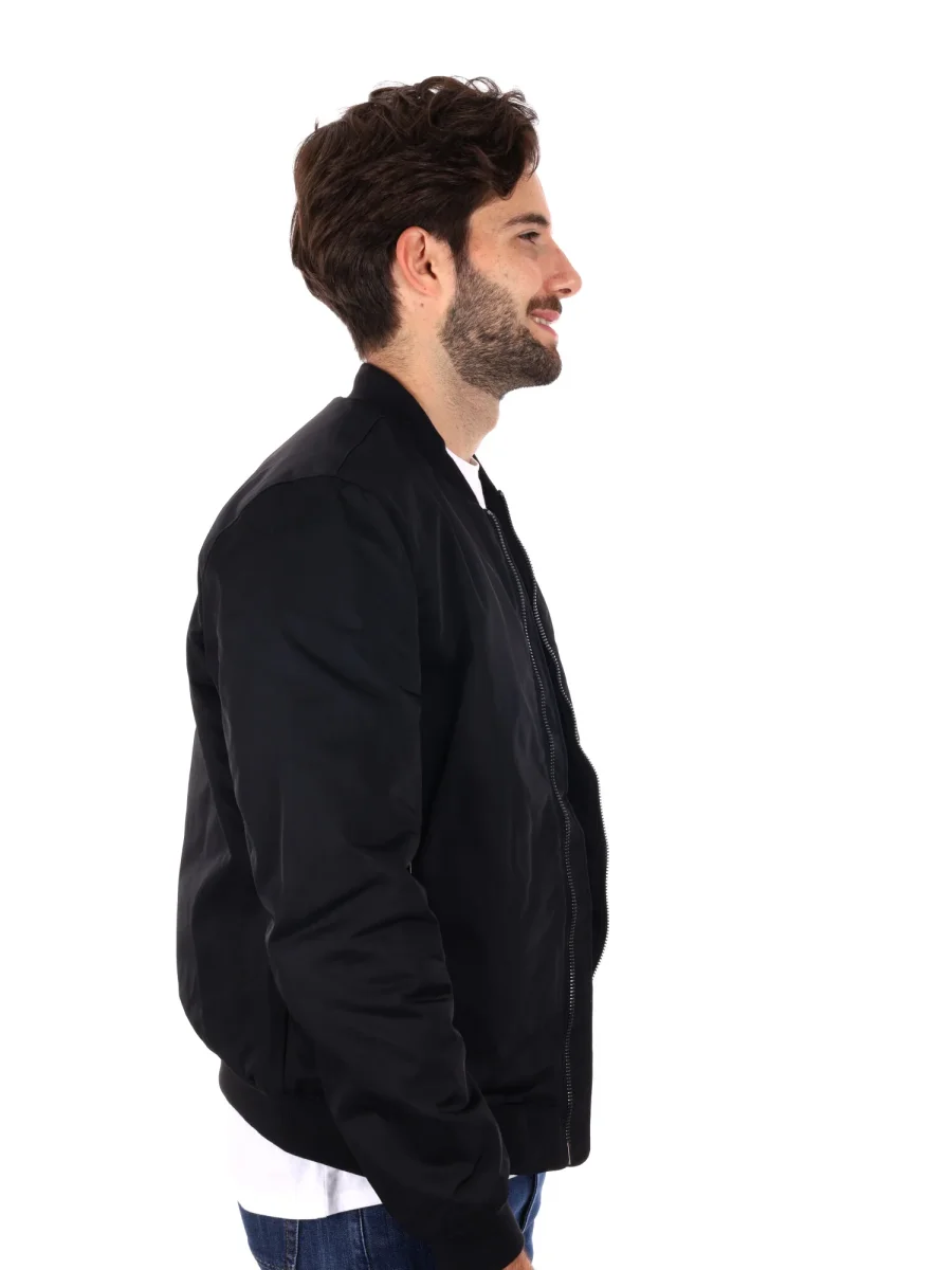GIUBBINO BOMBER GIANNI LUPO DA UOMO NERO - immagine 8