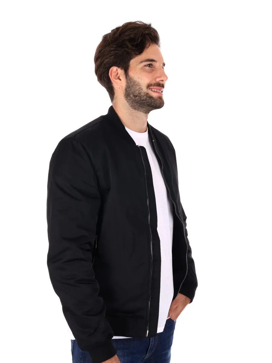 GIUBBINO BOMBER GIANNI LUPO DA UOMO NERO - immagine 9