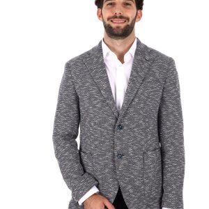 GIACCA MAGLIA MONOPETTO FB DA UOMO BLU