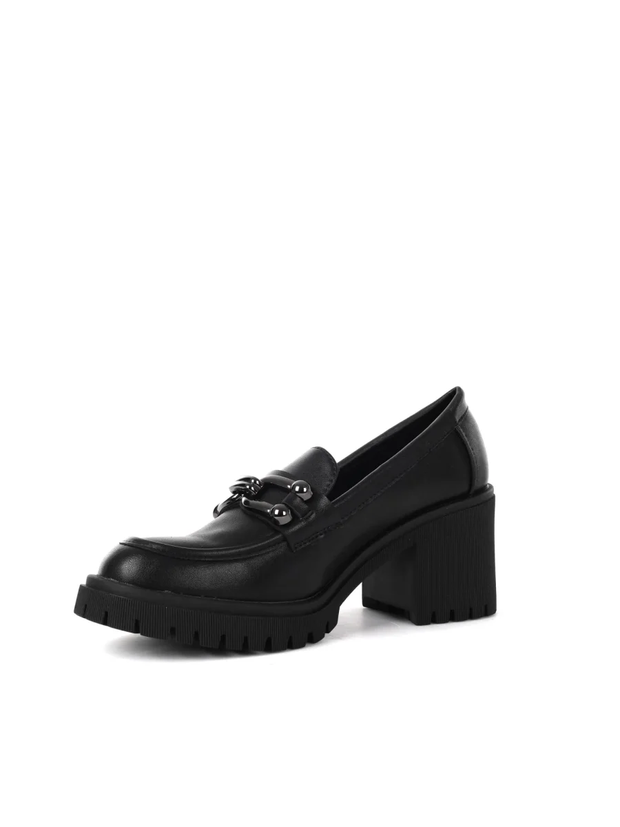 MOCASSINO CON TACCO A BLOCCO CLYO' DA DONNA NERO - immagine 5