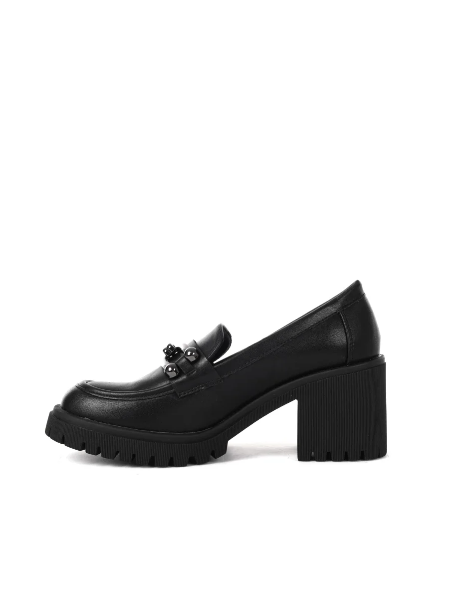 MOCASSINO CON TACCO A BLOCCO CLYO' DA DONNA NERO - immagine 6