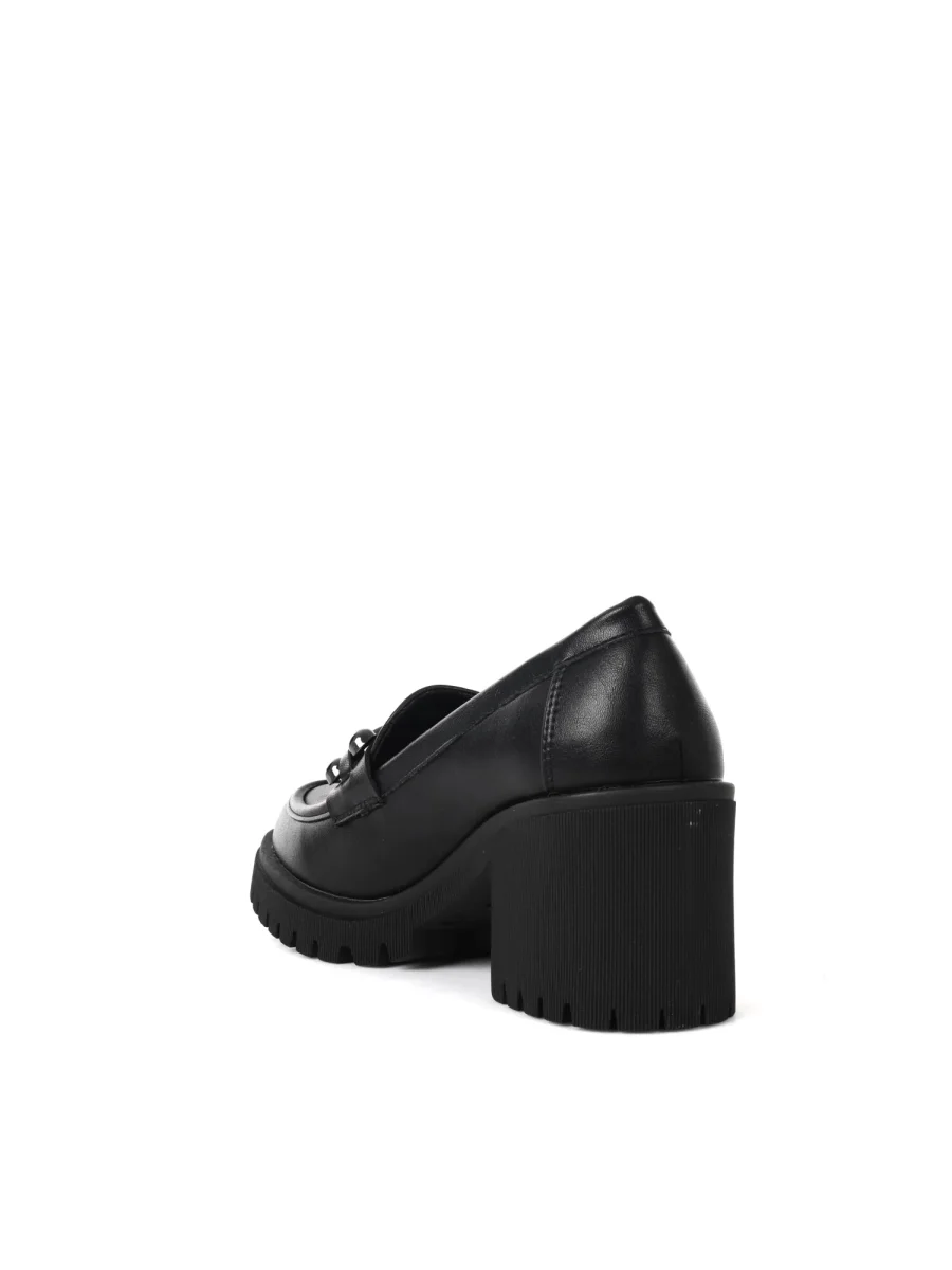 MOCASSINO CON TACCO A BLOCCO CLYO' DA DONNA NERO - immagine 7