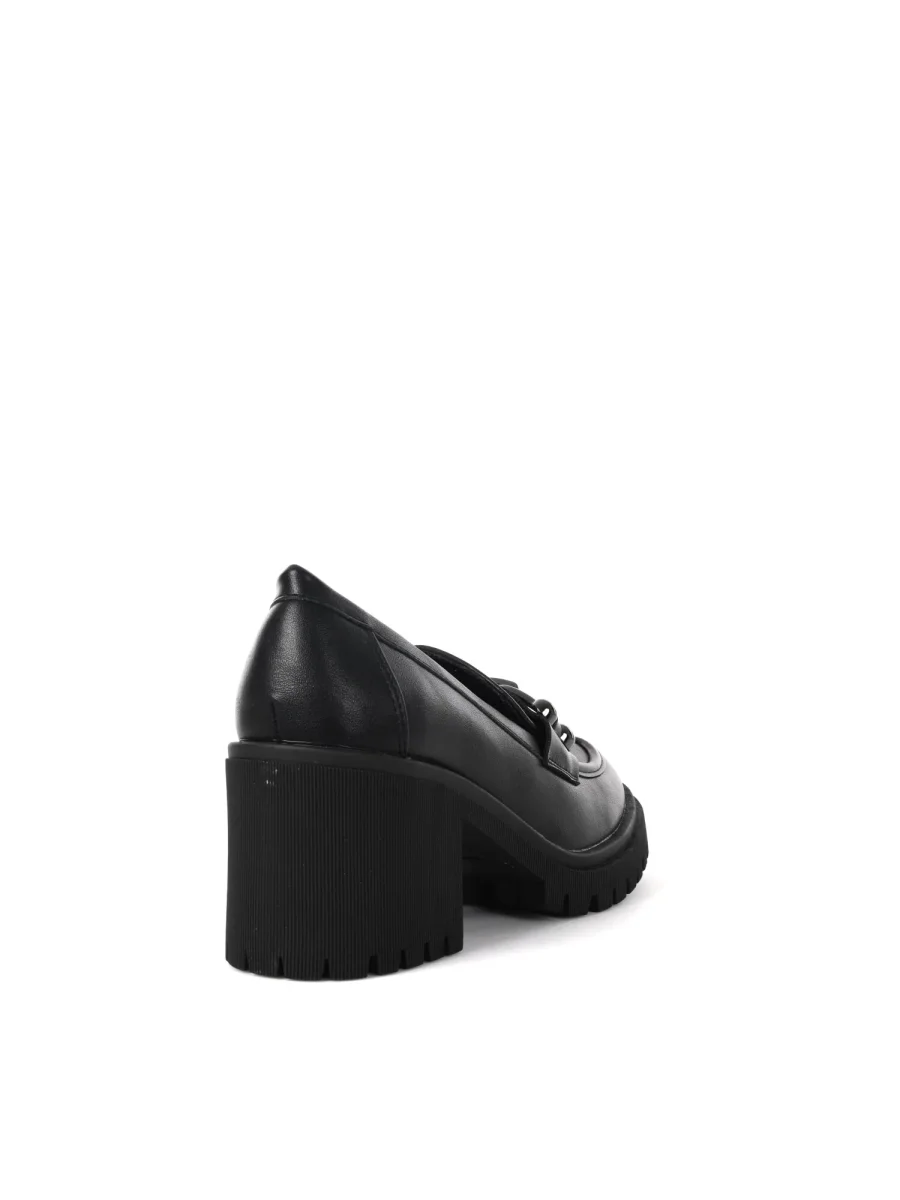 MOCASSINO CON TACCO A BLOCCO CLYO' DA DONNA NERO - immagine 9