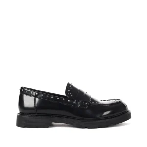 MOCASSINO CON BORCHIE CLYO' DA DONNA NERO