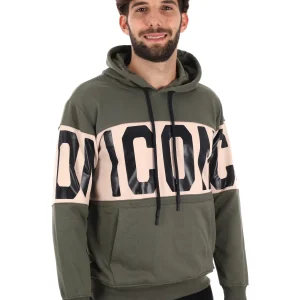 FELPA CAPPUCCIO ICON DA UOMO VERDE