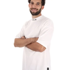 T-SHIRT CONCOLLETTO ICON DA UOMO BIANCO