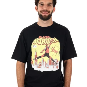 T-SHIRT COMIC JORDAN DA UOMO NERO