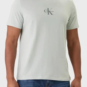 T-SHIRT VERDE SALVIA CALVIN KLIEN JEANS MONOLOGO DA UOMO