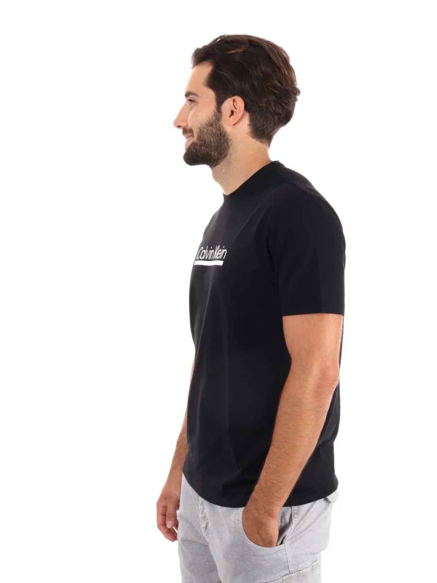 T-SHIRT CON LOGO CALVIN KLEIN JEANS UOMO NERO - immagine 4