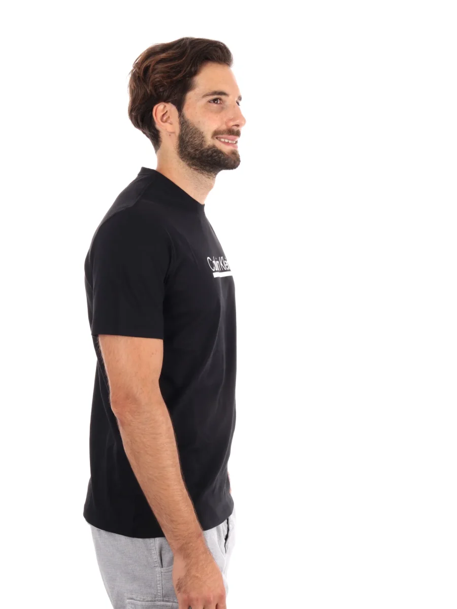 T-SHIRT CON LOGO CALVIN KLEIN JEANS UOMO NERO - immagine 9