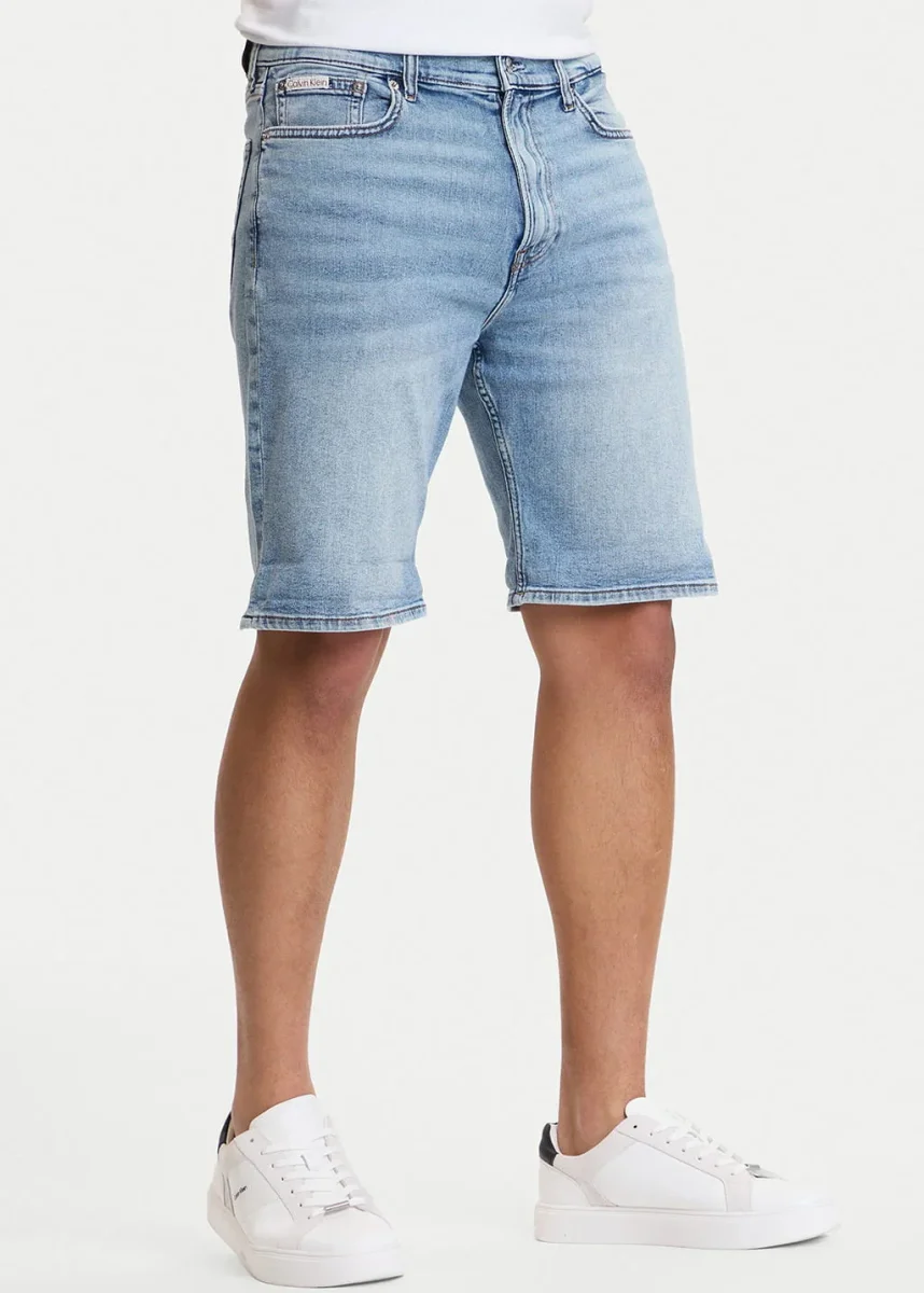BERMUDA IN DENIM CHIARO CALVIN KLEIN SLIM FIT DA UOMO