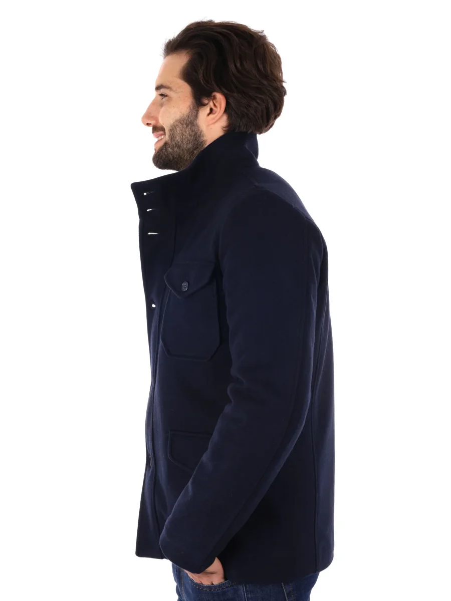 CAPPOTTO MAGGIOLINO FB DA UOMO BLU - immagine 4