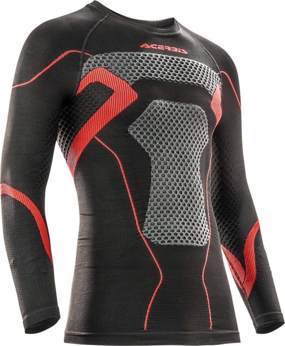 Maglia intima tecnica Acerbis X-Body Winter Nero Rosso