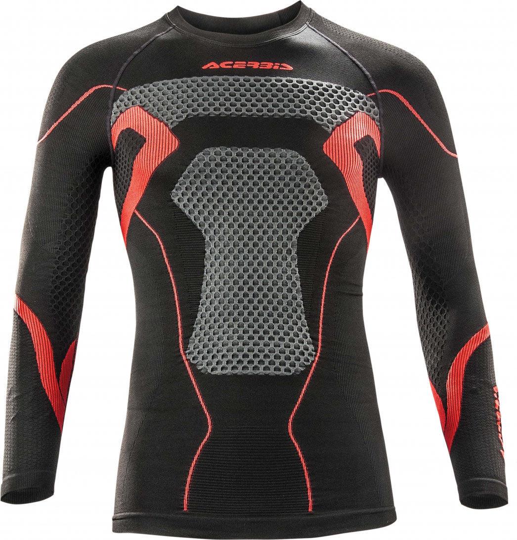 Maglia intima tecnica Acerbis X-Body Winter Nero Rosso - immagine 3
