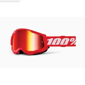 MASCHERA 100% STRATA 2 RED - LENTE A SPECCHIO ROSSA