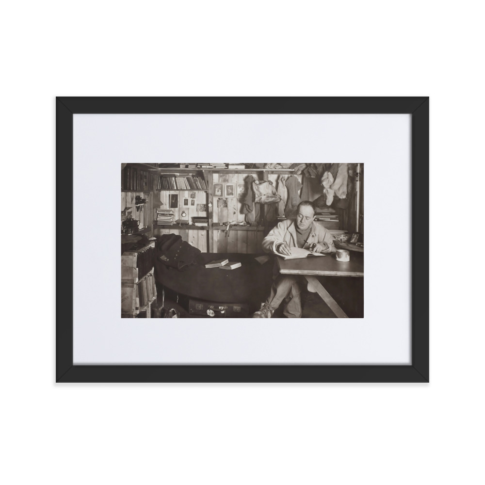 Quadro con cornice e passepartout Robert Falcon Scott