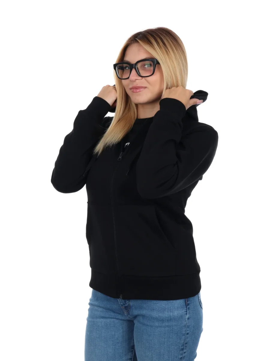 FELPA FULL ZIP E CAPPUCCIO THE NORTH FACE DA DONNA NERO - immagine 3