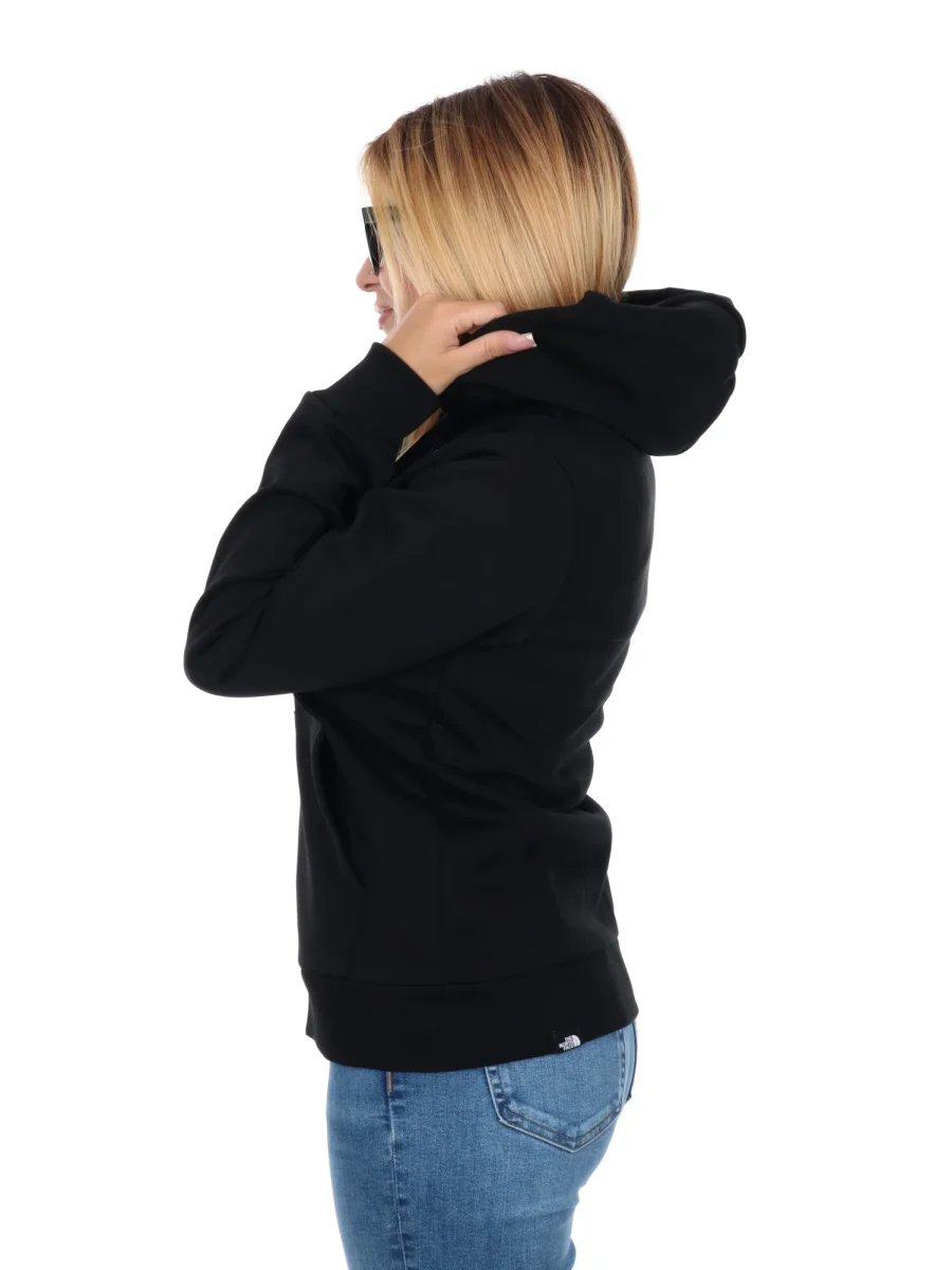 FELPA FULL ZIP E CAPPUCCIO THE NORTH FACE DA DONNA NERO - immagine 4