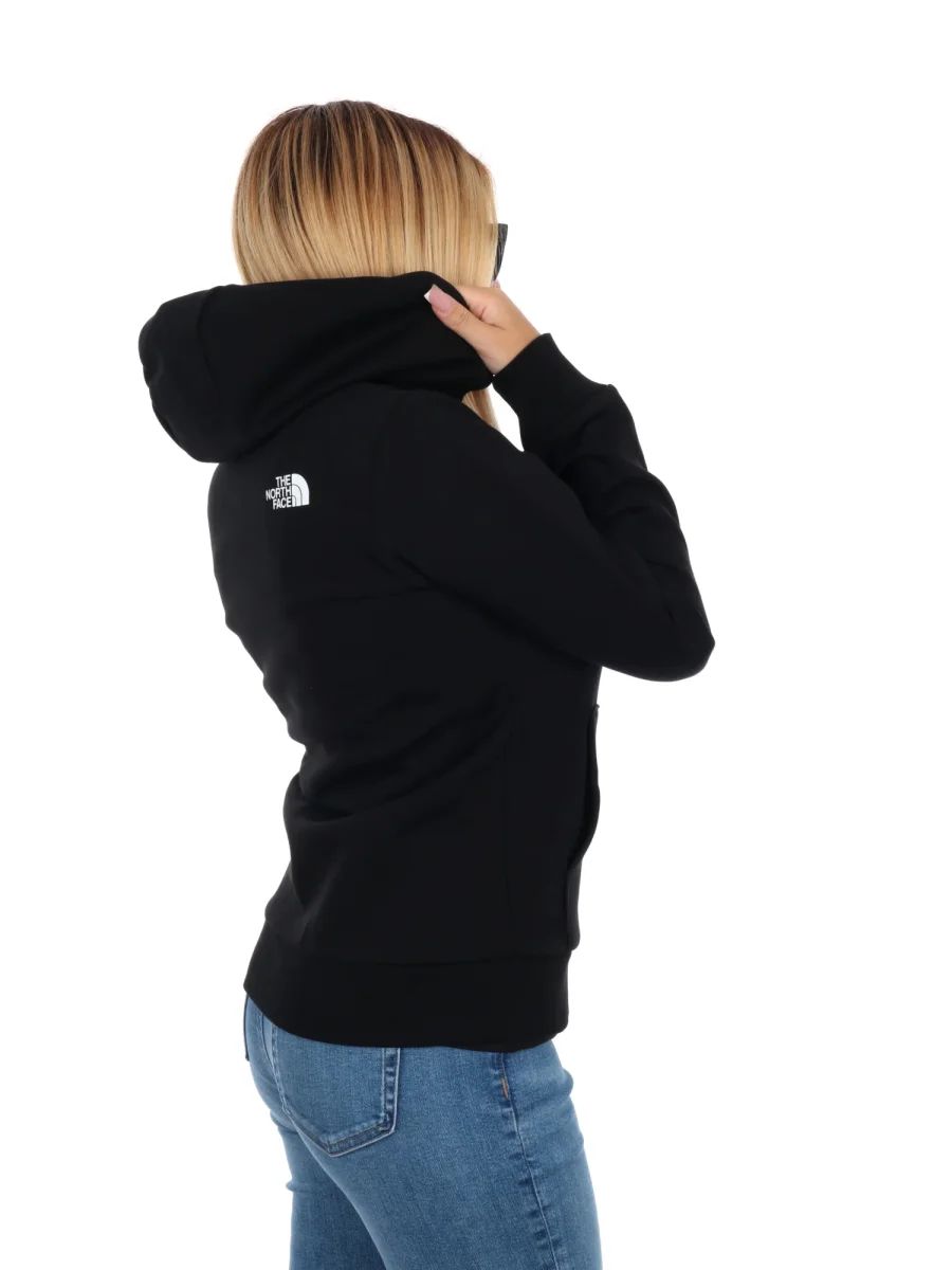 FELPA FULL ZIP E CAPPUCCIO THE NORTH FACE DA DONNA NERO - immagine 7