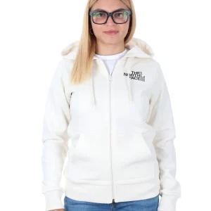 FELPA FULL ZIP E CAPPUCCIO THE NORTH FACE DA DONNA PANNA