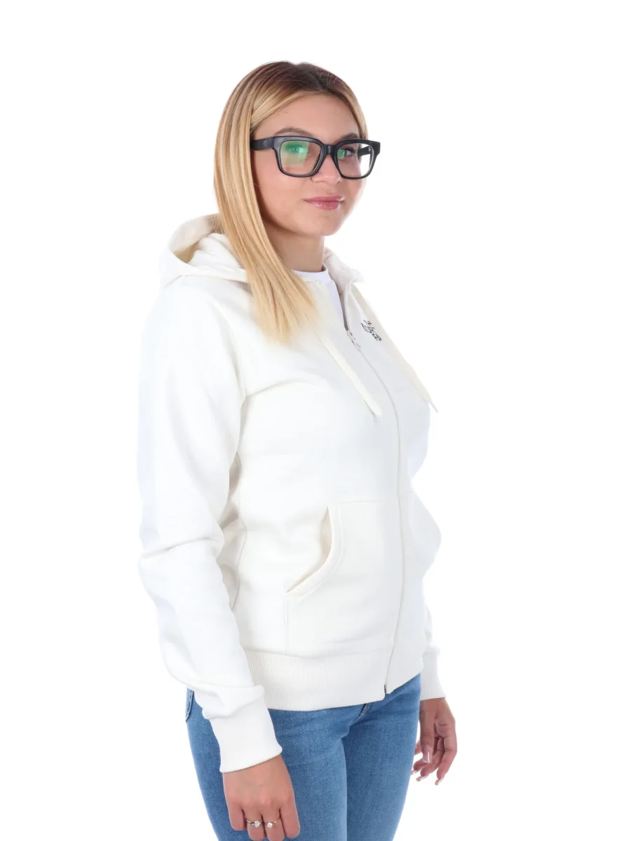 FELPA FULL ZIP E CAPPUCCIO THE NORTH FACE DA DONNA PANNA - immagine 9