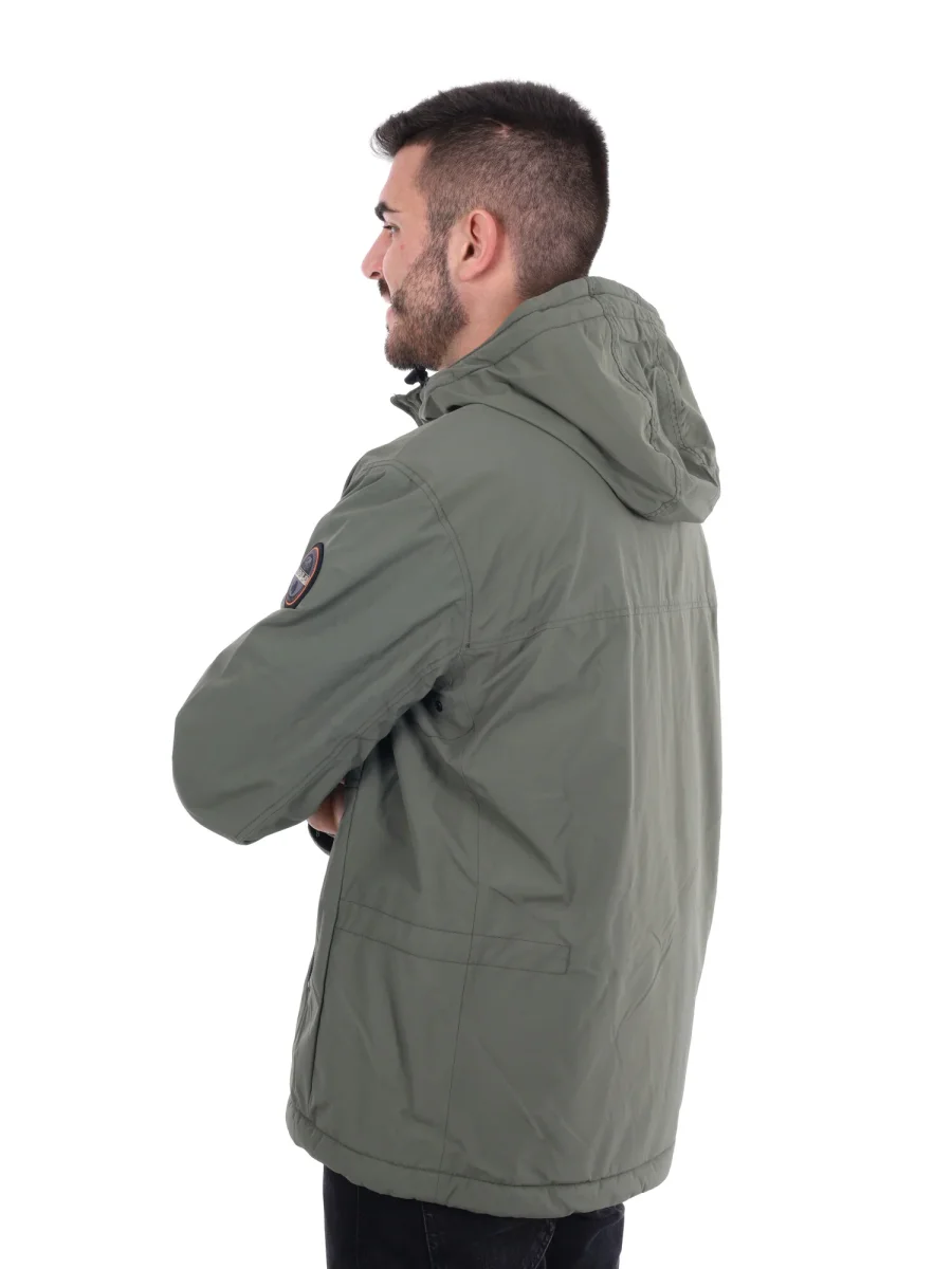 GIACCA CON CAPPUCCIO A-TUNDRA NAPAPIJRI DA UOMO VERDE - immagine 4