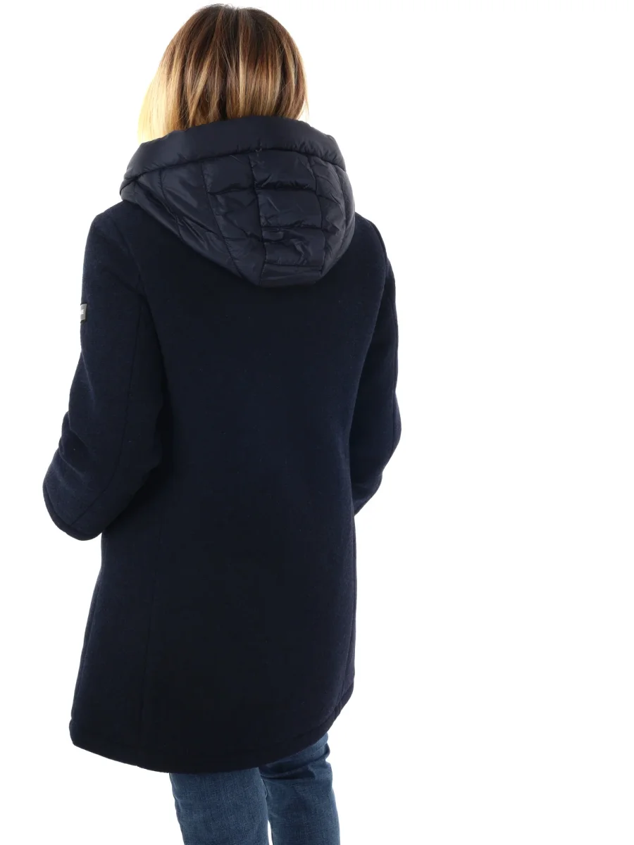 CAPPOTTO CON CAPPUCCIO FICCO YES ZEE DA DONNA BLU - immagine 5