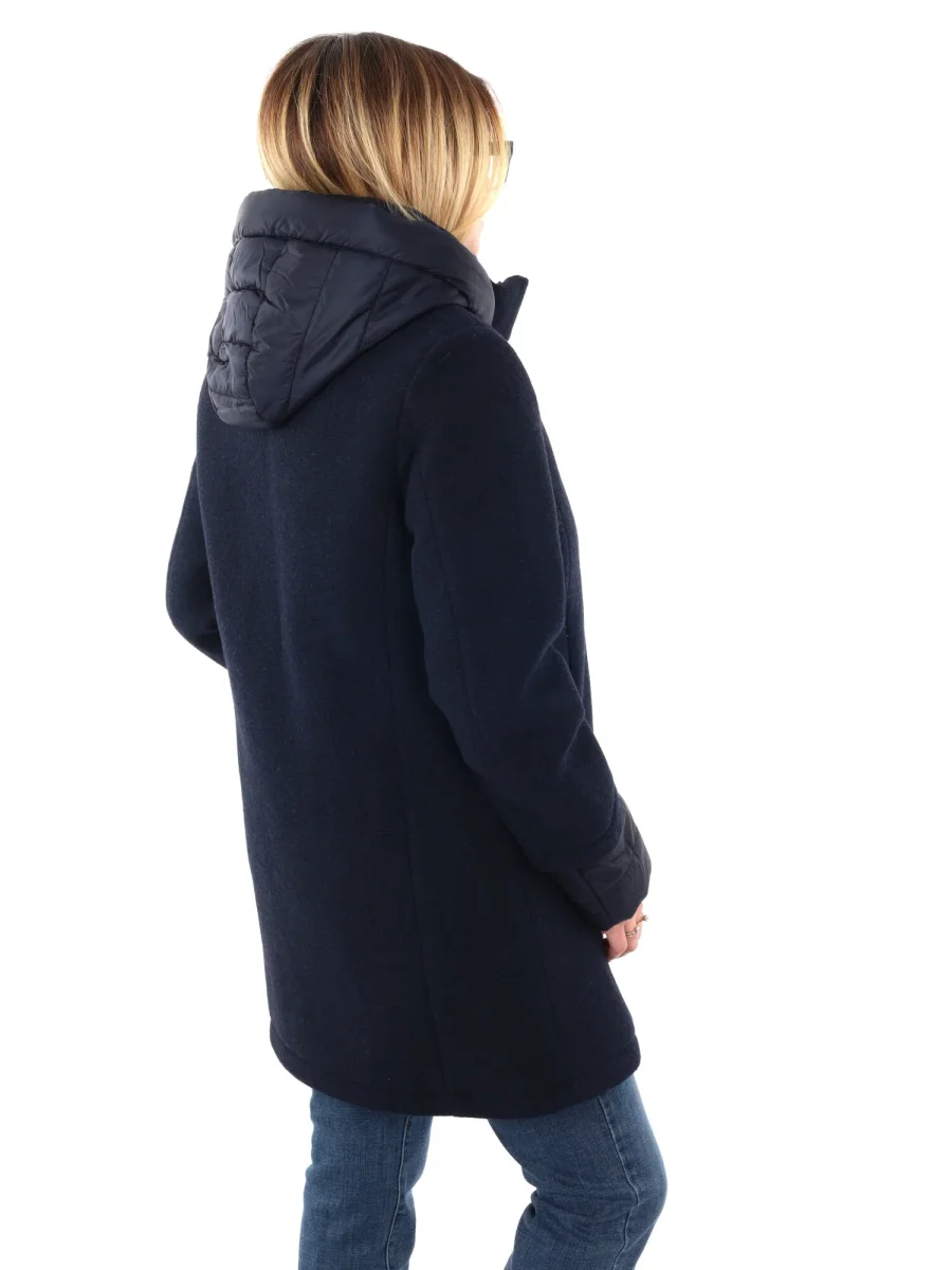 CAPPOTTO CON CAPPUCCIO FICCO YES ZEE DA DONNA BLU - immagine 7