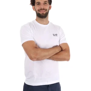 T-SHIRT CORE IDENTITY EA7 EMPORIO ARMANI UOMO BIANCO
