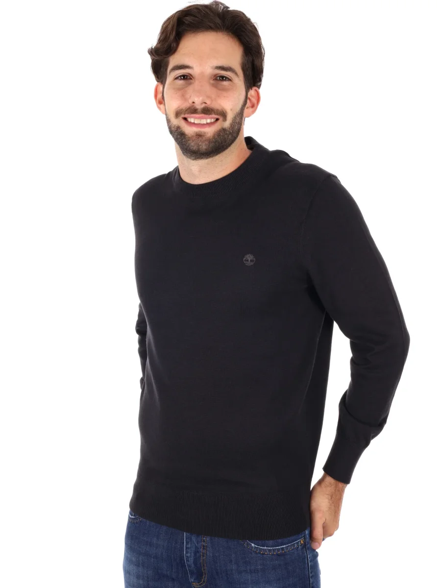 MAGLIA GIROCOLLO WILLIAMS RIVER TIMBERLAND DA UOMO NERO - immagine 3