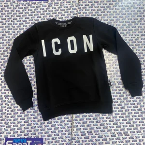 FELPA GIROCOLLO DONNA CON LOGO GRANDE ICON