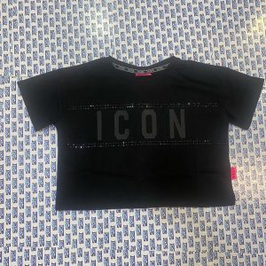 T-SHIRT CROPPED CON BORCHIE ICON